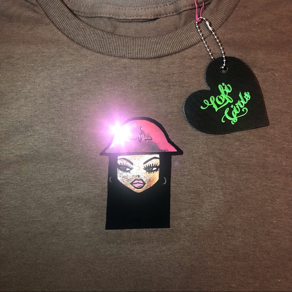 Lofi Girls Holographic Premium Vinyl Custom Design Shirt - Picture 2 of 6